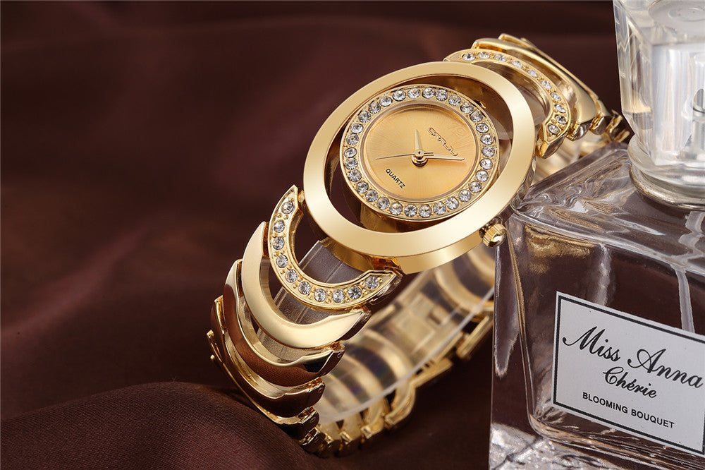 Ladies' Luxury Brand bracelet  Stainless Steel Rhinestone Quartz Watch The Clothing Company Sydney