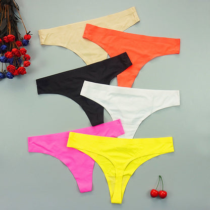 3 pack Seamless Thongs Underwear Panties Ice Silk Sports Intimate Panty G String Underpants The Clothing Company Sydney