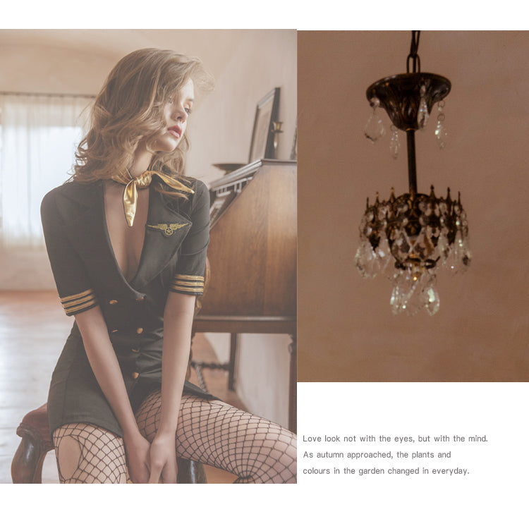 Stewardess Uniform Lingerie Flight Attendant Costume Cosplay Lingerie Role Play The Clothing Company Sydney