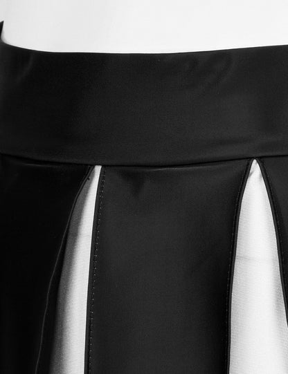 2 Piece Cheerleader Costume Cosplay Elastic Striped Shoulder Straps Back Cross Crop Top with High Waist Pleated Skirt The Clothing Company Sydney
