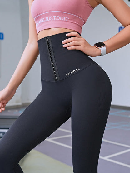 Fitness Corset Push Hip Postpartum High Waist Yoga Pants Workout Seamless Leggings Sportswear Gym Running Training Tights The Clothing Company Sydney