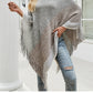 Autumn Winter Sweaters Poncho Knitting Capes Cloak Sweater V-Neck Irregular Hem Tassels Coat Knitted Pullover The Clothing Company Sydney