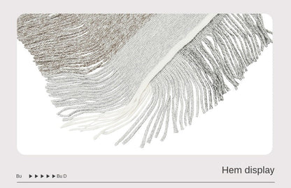 Autumn Winter Sweaters Poncho Knitting Capes Cloak Sweater V-Neck Irregular Hem Tassels Coat Knitted Pullover The Clothing Company Sydney