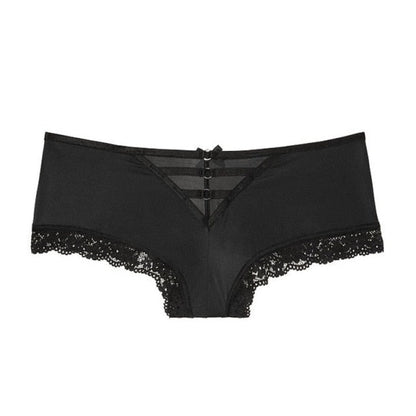 Cross Straps Breathable Hollow Out Lingerie Soft Silk Seamless Panties Low-Waist Briefs Underwear The Clothing Company Sydney