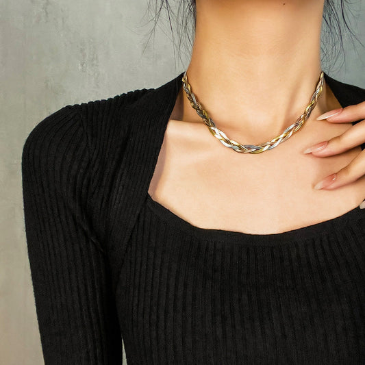 Stainless Steel Necklace Punk Vintage Gold Silver Colour Jewellery The Clothing Company Sydney