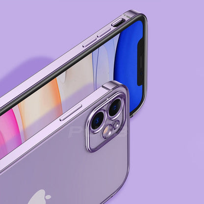 Luxury Plating Square Frame Transparent Case For iPhone 11 12 13 Pro Max Mini X Xr XS SE 2020 7 8 Plus Soft Silicone Clear Cover The Clothing Company Sydney
