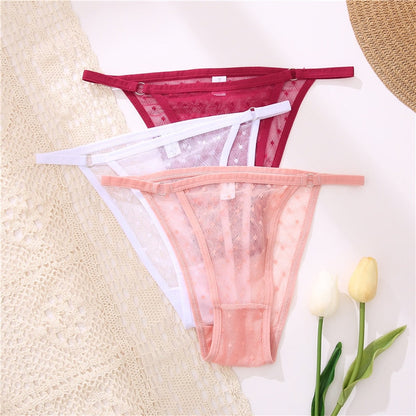 Transparent Panties Low Waist Briefs Mesh Thongs Floral Lace Underwear Hollow Out Lingerie The Clothing Company Sydney