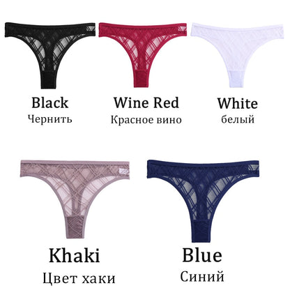 Transparent Panties Low Waist Briefs Mesh Thongs Floral Lace Underwear Hollow Out Lingerie The Clothing Company Sydney