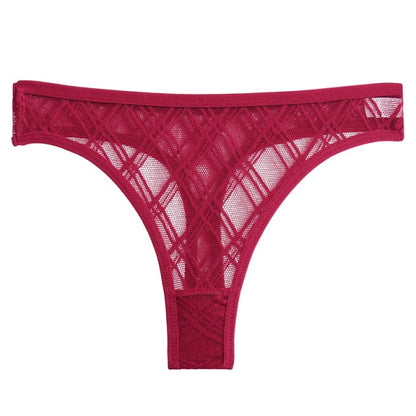 Transparent Panties Low Waist Briefs Mesh Thongs Floral Lace Underwear Hollow Out Lingerie The Clothing Company Sydney