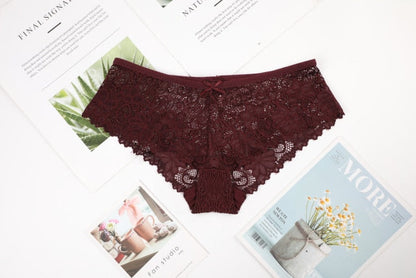3 Pack Lace Underwear Panties Set Intimate Lingerie Cotton Briefs Transparent Undies The Clothing Company Sydney