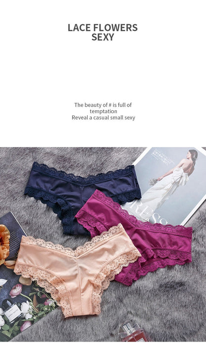 Exquisite Underwear Hollow Out Lingerie Lace Silk Satin Briefs Comfort Underpants Panties The Clothing Company Sydney