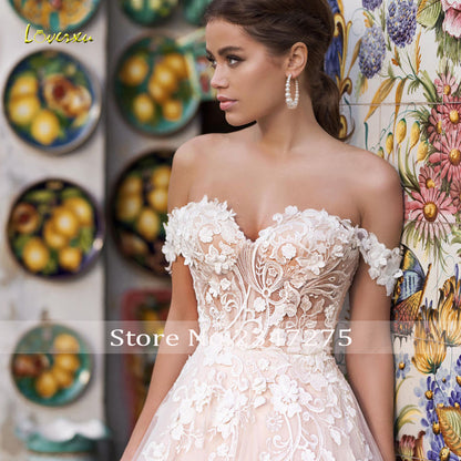 Backless Boat Neck Lace A Line Luxury Appliques Off The Shoulder Court Train Vintage Bridal Wedding Dress The Clothing Company Sydney