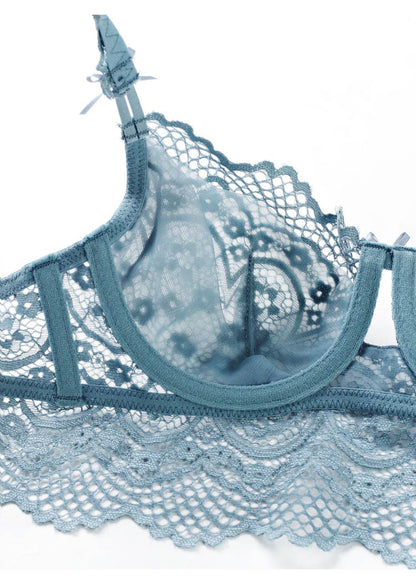 2 Piece underwear Set Lingerie Push Up Brassiere Ultra-thin Lace Bra Set Transparent Panties For Bralette sets The Clothing Company Sydney