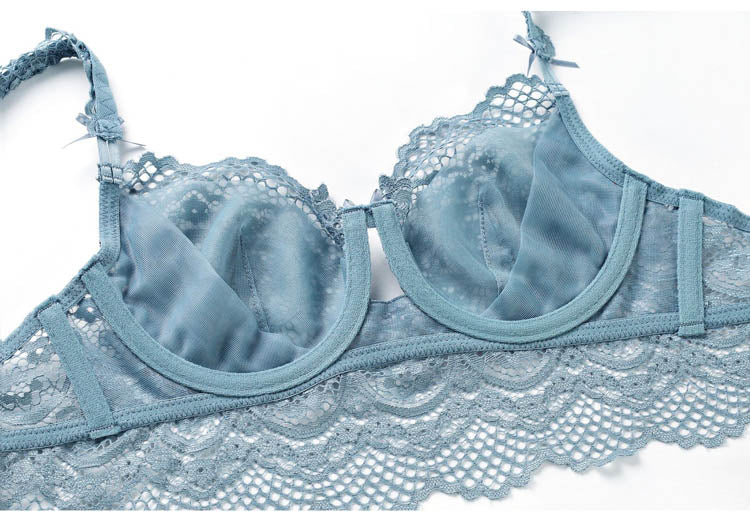 2 Piece underwear Set Lingerie Push Up Brassiere Ultra-thin Lace Bra Set Transparent Panties For Bralette sets The Clothing Company Sydney