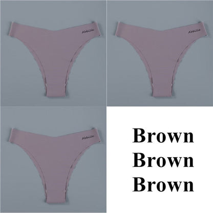 3 pack Seamless Ice Silk Panties Solid Colors Breathable Pantys Underwear Lingerie Hollow Out Briefs The Clothing Company Sydney