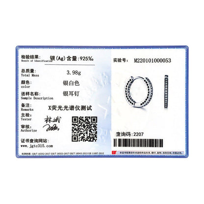 925 Sterling Silver Classic Full Hearts Hoop Earrings Luxury Cubic Zirconia Fashion Jewellery For Women Wedding Gift The Clothing Company Sydney