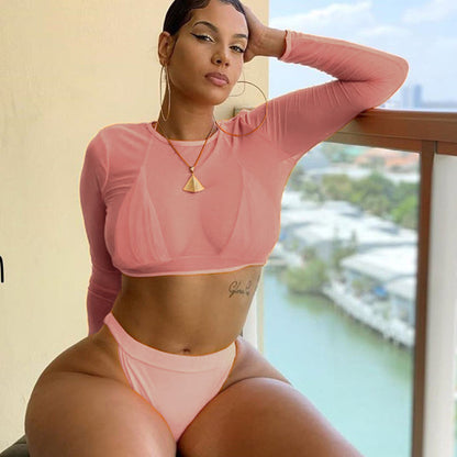3 Three Piece Bikini Set Bell Sleeve Bikini Cover Up Swimwear Swimsuit Print Bathing Suit Beachwear Swimming Suit The Clothing Company Sydney