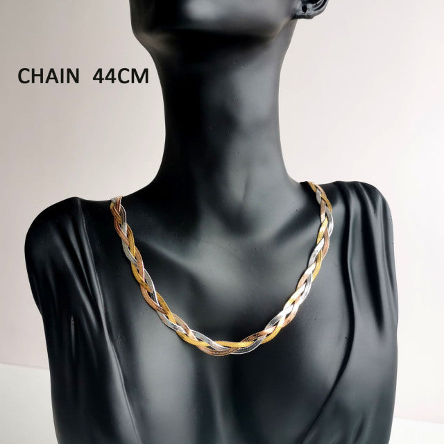Stainless Steel Necklace Punk Vintage Gold Silver Colour Jewellery The Clothing Company Sydney