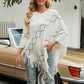 Autumn Winter Sweaters Poncho Knitting Capes Cloak Sweater V-Neck Irregular Hem Tassels Coat Striped Knitted Pullover The Clothing Company Sydney