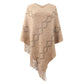 Autumn Winter Sweaters Poncho Knitting Capes Cloak Sweater V-Neck Irregular Hem Tassels Coat Striped Knitted Pullover The Clothing Company Sydney