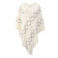 Autumn Winter Sweaters Poncho Knitting Capes Cloak Sweater V-Neck Irregular Hem Tassels Coat Striped Knitted Pullover The Clothing Company Sydney