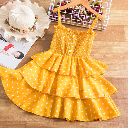 Girls Princess Kids Summer Fairy Puff Short Sleeve Elegant Birthday Party Ball Gown Dress The Clothing Company Sydney