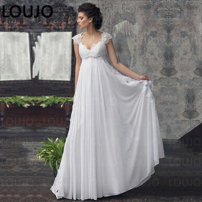 Lace Long Sleeve Sheer Illusion Neckline Boho Wedding Gowns Vintage Bride Wedding Dresses The Clothing Company Sydney