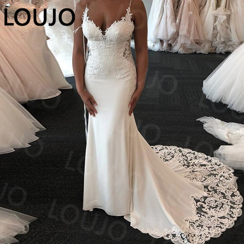 Lace Long Sleeve Sheer Illusion Neckline Boho Wedding Gowns Vintage Bride Wedding Dresses The Clothing Company Sydney