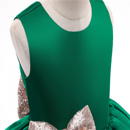 Girls Kids Summer Sleeveless Wedding Sequin Bow Children Lace Smash Tutu Princess Dress The Clothing Company Sydney
