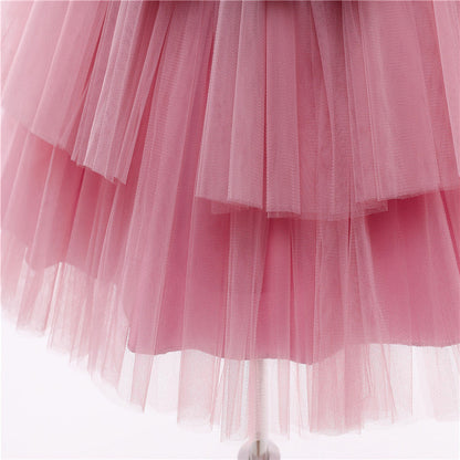 Girls Kids Summer Sleeveless Wedding Sequin Bow Children Lace Smash Tutu Princess Dress The Clothing Company Sydney