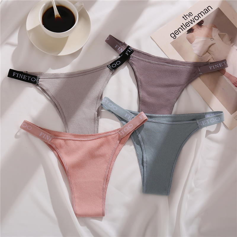 3 pack Cotton Mix Panties Letter Waist Underpants Lingerie Thong Pantys Underwear Intimates The Clothing Company Sydney