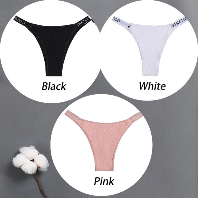 3 pack Cotton Mix Panties Letter Waist Underpants Lingerie Thong Pantys Underwear Intimates The Clothing Company Sydney