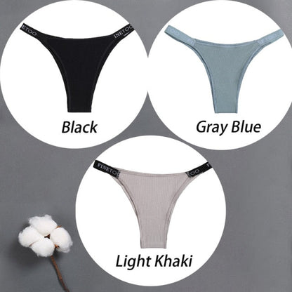 3 pack Cotton Mix Panties Letter Waist Underpants Lingerie Thong Pantys Underwear Intimates The Clothing Company Sydney