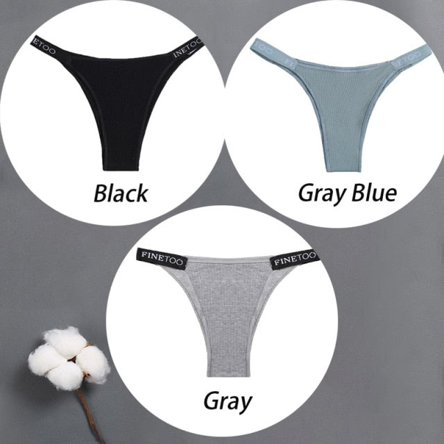 3 pack Cotton Mix Panties Letter Waist Underpants Lingerie Thong Pantys Underwear Intimates The Clothing Company Sydney