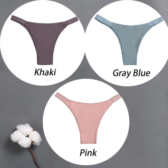 3 pack Cotton Mix Panties Letter Waist Underpants Lingerie Thong Pantys Underwear Intimates The Clothing Company Sydney
