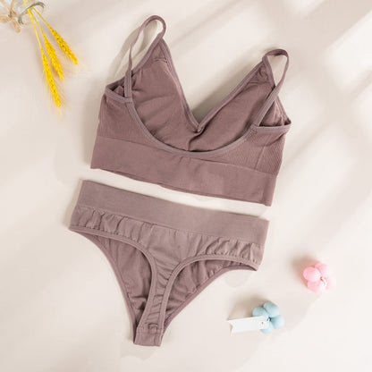 Bra Panties G-String Push Up Bra Crop Top Seamless Underwear Active Bra Thong Lingerie Set The Clothing Company Sydney