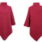 Autumn Winter Button Sweater Oversized Turtleneck Jumper Knitwear Holiday Vintage Cape Batwing Sleeve Poncho Pullover The Clothing Company Sydney