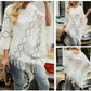 Autumn Winter Sweaters Poncho Knitting Capes Cloak Sweater V-Neck Irregular Hem Tassels Coat Striped Knitted Pullover The Clothing Company Sydney