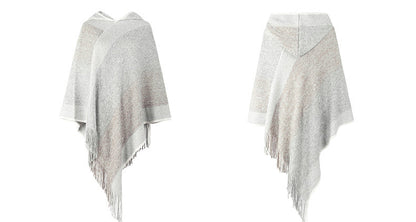 Autumn Winter Sweaters Poncho Knitting Capes Cloak Sweater V-Neck Irregular Hem Tassels Coat Knitted Pullover The Clothing Company Sydney