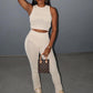 Fitness Tracksuit 2 Piece Set Patchwork Mesh Tank Top+Trousers Workout Sportswear Casual Skinny Streetwear The Clothing Company Sydney