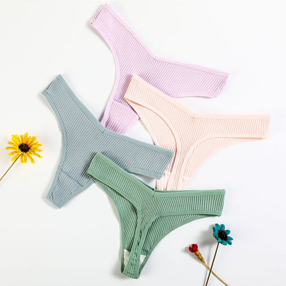 Striped Panties Comfort Cotton Underwear Sports Breathable Thongs Lingerie G-Strings Underpants The Clothing Company Sydney