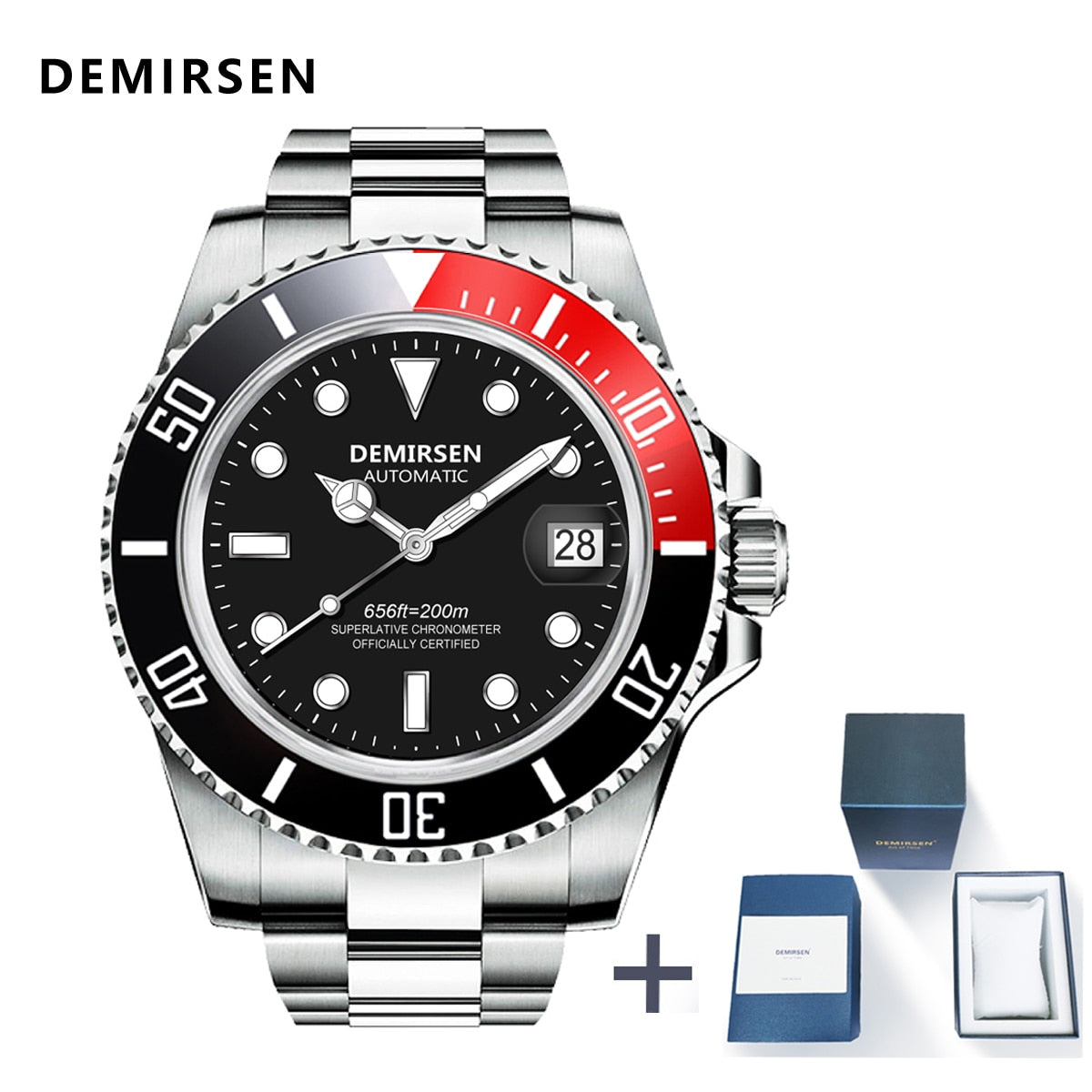 Luxury Automatic Watch Sport Stainless Steel Sapphire Glass Luminous Mechanical Men Ladies Wristwatch The Clothing Company Sydney