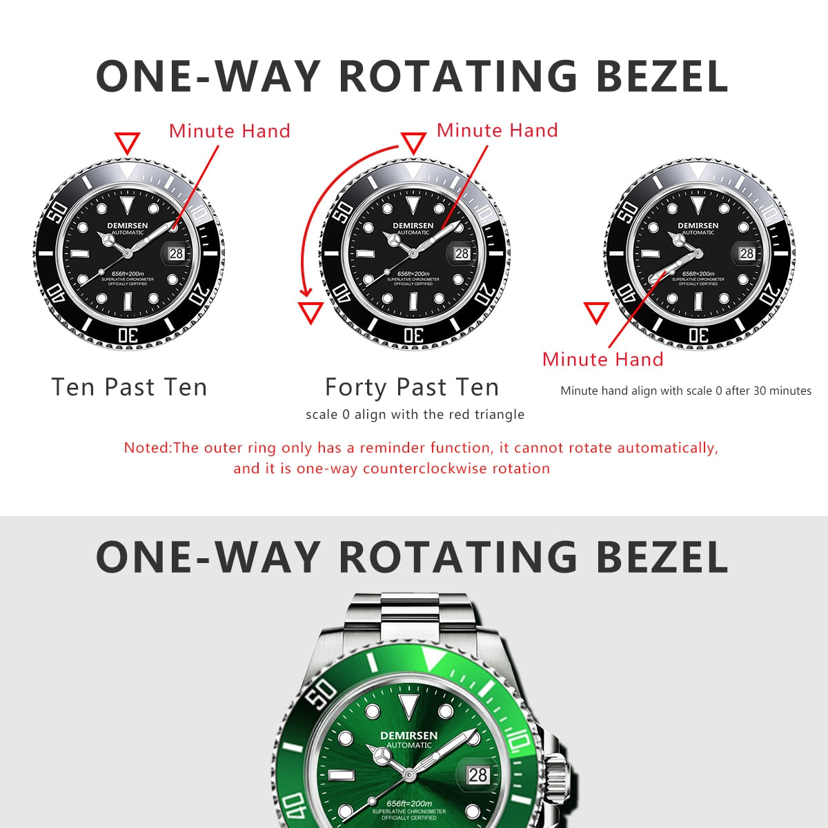 Luxury Automatic Watch Sport Stainless Steel Sapphire Glass Luminous Mechanical Men Ladies Wristwatch The Clothing Company Sydney