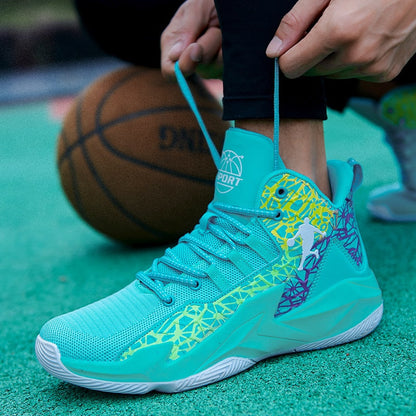 Autumn Winter High Top Men Basketball Unisex Mesh Sneakers Women Sports Shoes Kids Gym Training Athletic Ankle Boots The Clothing Company Sydney