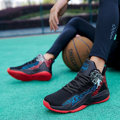 Autumn Winter High Top Men Basketball Unisex Mesh Sneakers Women Sports Shoes Kids Gym Training Athletic Ankle Boots The Clothing Company Sydney