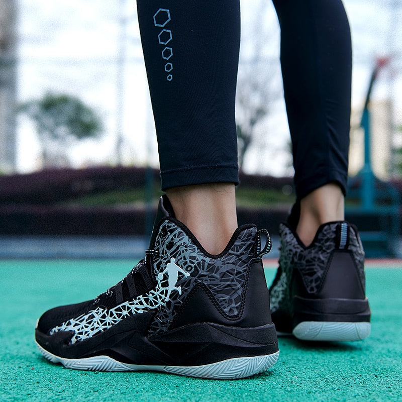 Autumn Winter High Top Men Basketball Unisex Mesh Sneakers Women Sports Shoes Kids Gym Training Athletic Ankle Boots The Clothing Company Sydney