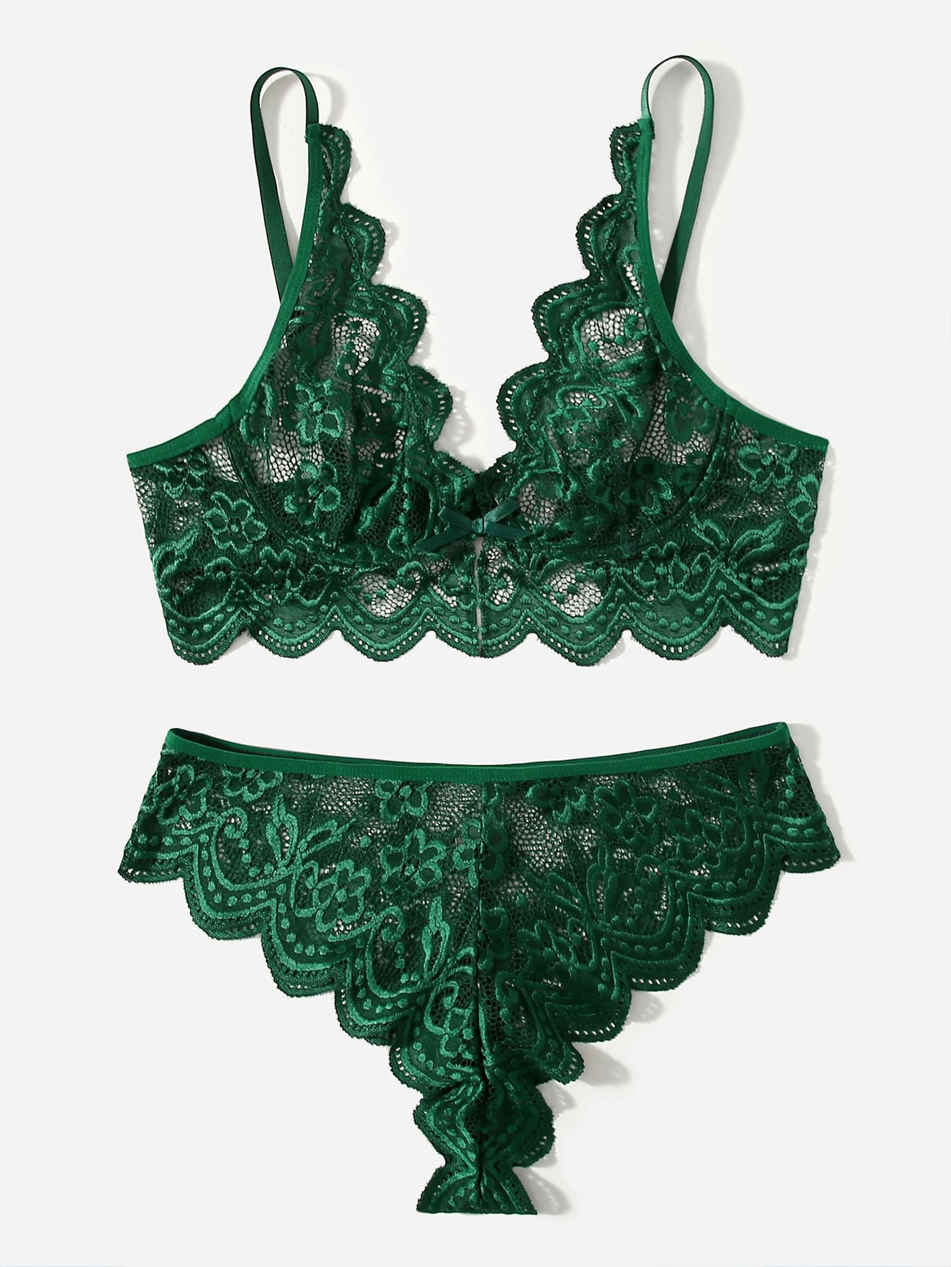 2 Pieces Lingerie Sets Sensual Deep-V Lace Brief Sets See Through Brief Seamless Intimates The Clothing Company Sydney