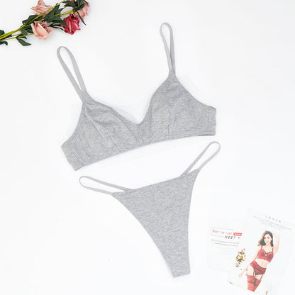 2 Piece Underwear Thong Thin Strap G-strings Sports Bra Set The Clothing Company Sydney