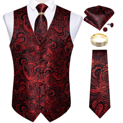 Mens Suit Vest Waistcoat Formal Wedding Groom Sleeveless Vest Hanky Necktie Set The Clothing Company Sydney