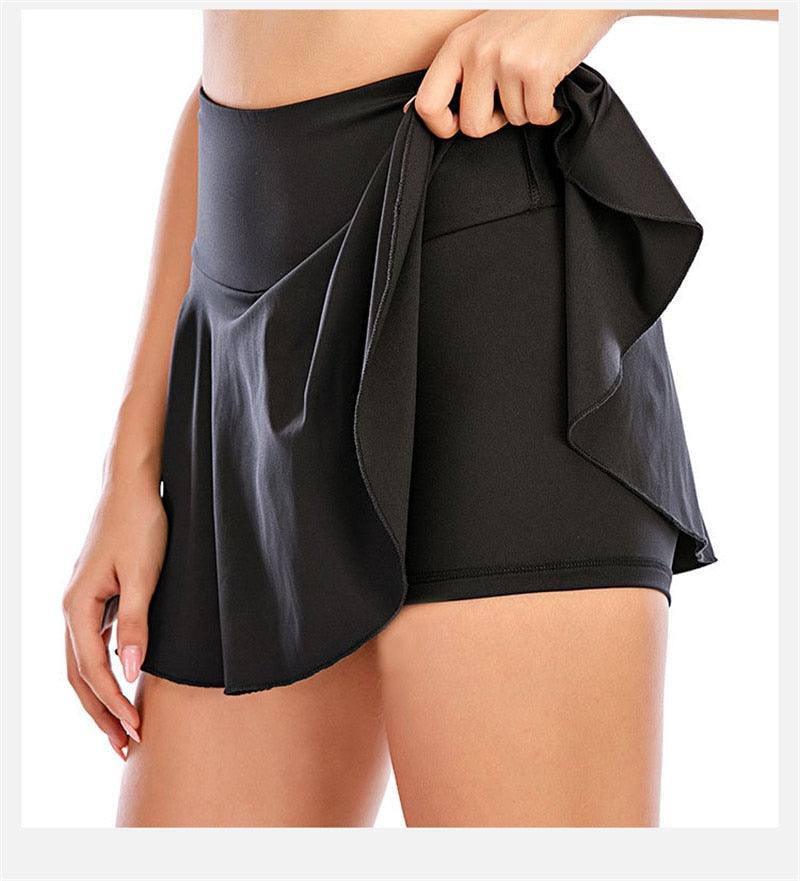 2 in 1 Sports Gym Golf Dancing Running Fitness Yoga Skorts Shorts and Mini Pleated Tennis Skirt The Clothing Company Sydney